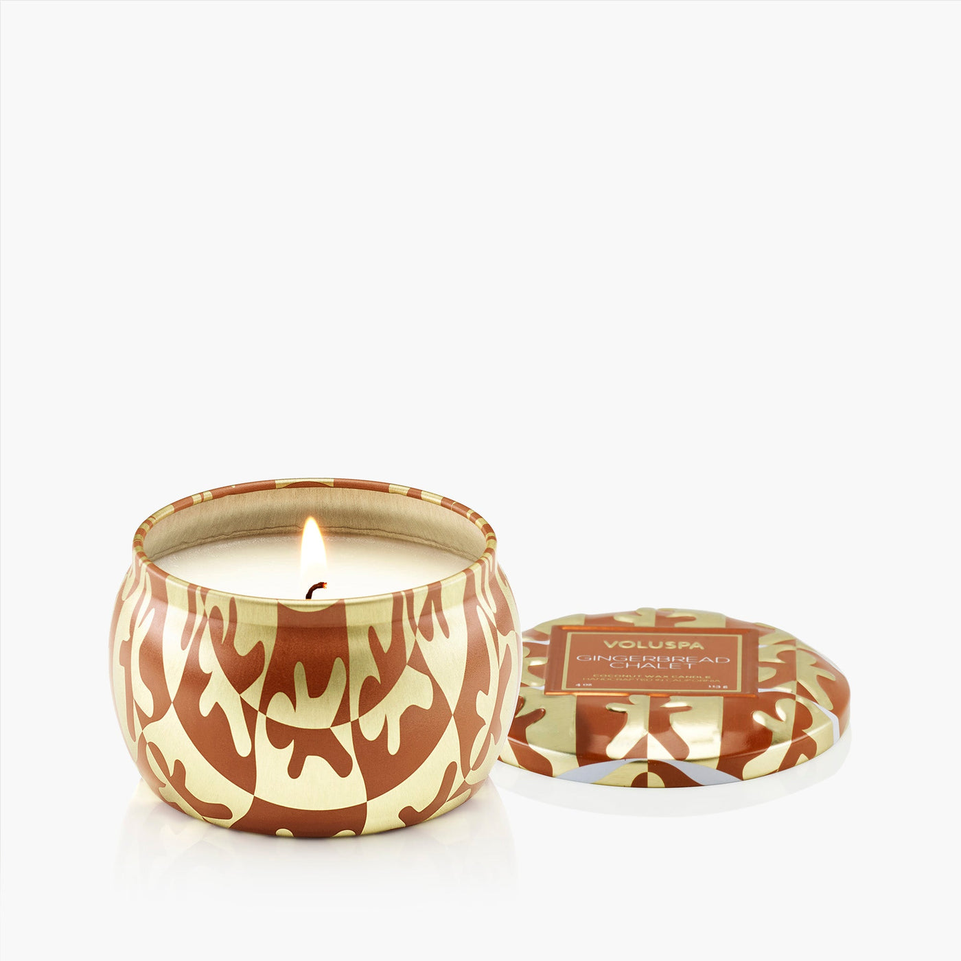 Voluspa Duftkerze Gingerbread Chalet | Minidose mit Deckel