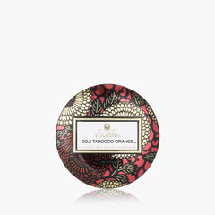 Voluspa Bougie Parfumée Goji Tarocco Orange | Mini boîte avec couvercle