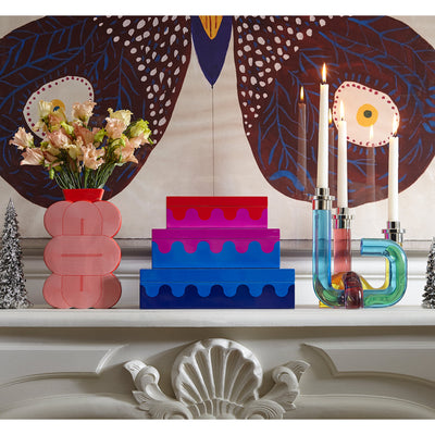 Jonathan Adler Kerzenständer Pompidou | Rot, Blau & Gelb