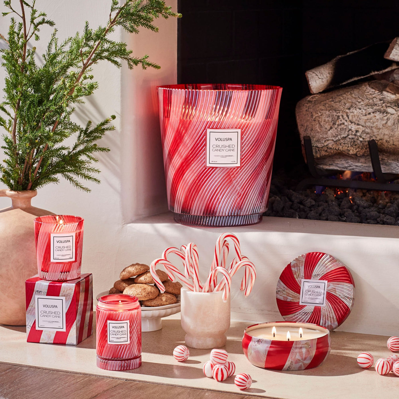 Voluspa Duftkerze Crushed Candy Cane | Classic Candle