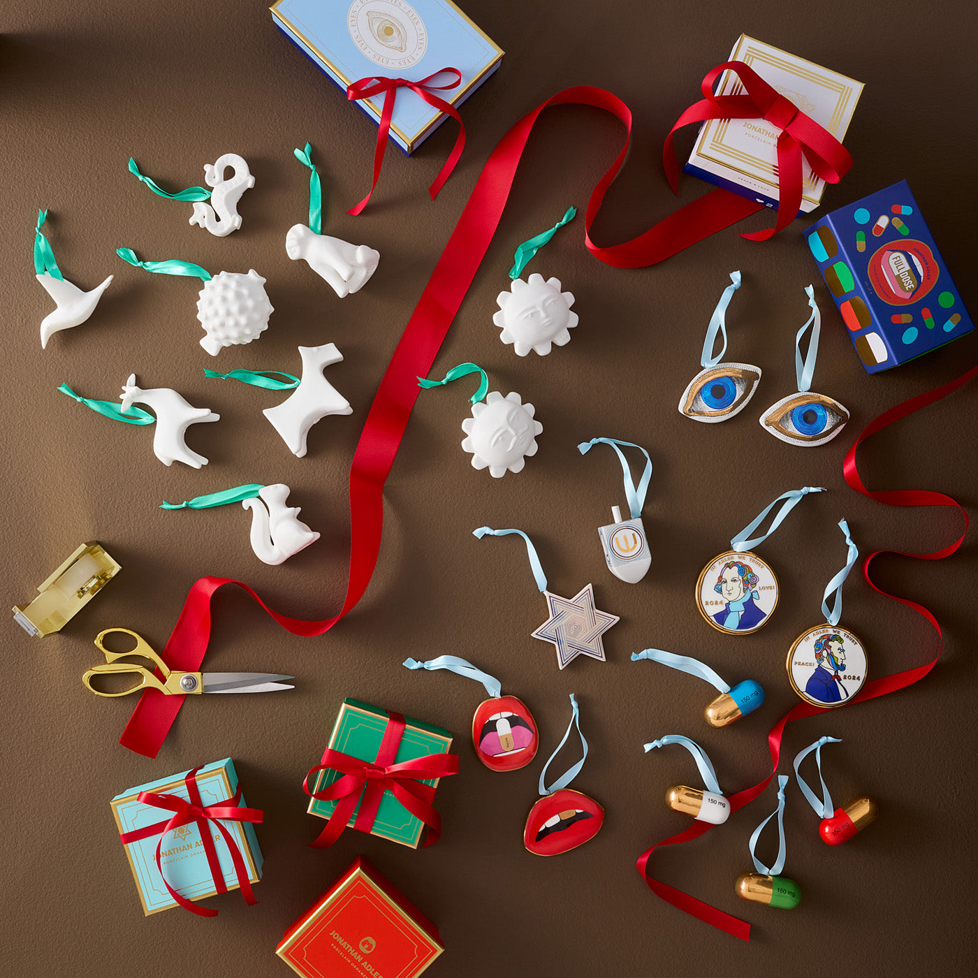 Jonathan Adler Weihnachtsbaumanhänger Ornament Doodle