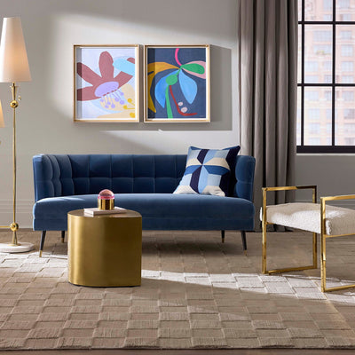 Jonathan Adler Samt-Cocktailsofa Draper | Varese Mariner