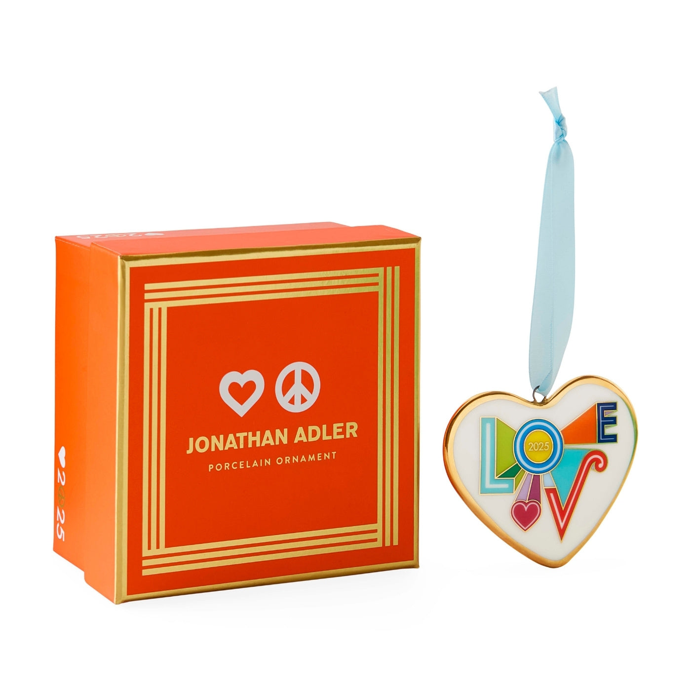 Jonathan Adler Weihnachtsbaumanhänger Ornament Peace & Love