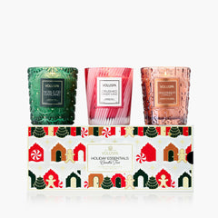 Voluspa Holiday Village Geschenkset mit 3 Classic Duftkerzen | Holiday Collection