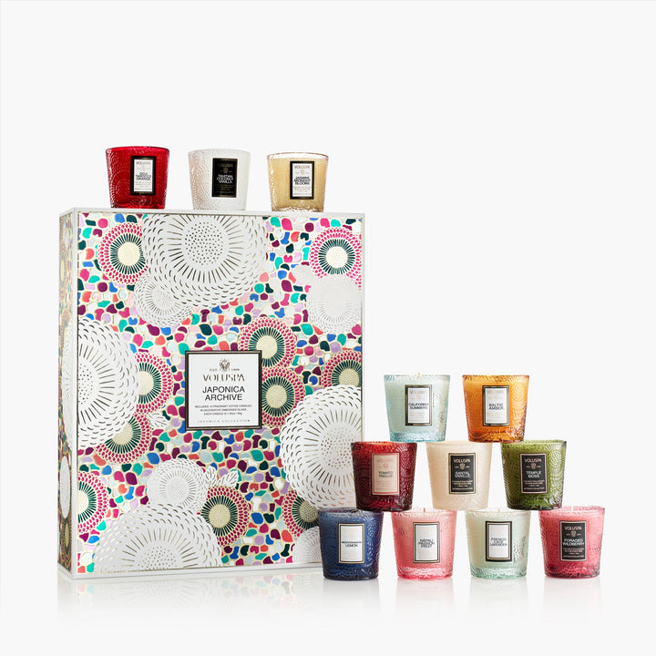 Voluspa Duftkerzen Geschenkset Japonica Archive 12 Votivkerzen