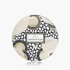 Voluspa 3-Docht Duftkerze Jasmine Midnight Blooms | Dose mit Deckel