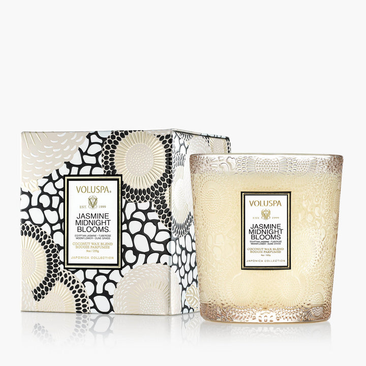 Voluspa Duftkerze Jasmine Midnight Blooms Classic Candle
