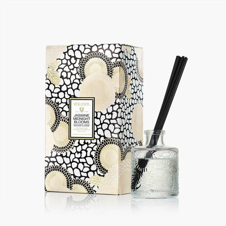 Voluspa Raumduft Jasmine Midnight Blooms Diffuser mit Duftstäbchen