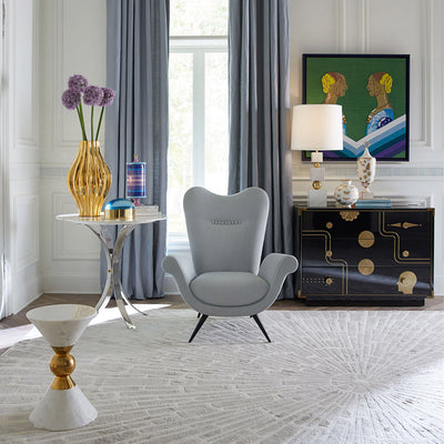 Jonathan Adler runde Vase Botanist Butterfly