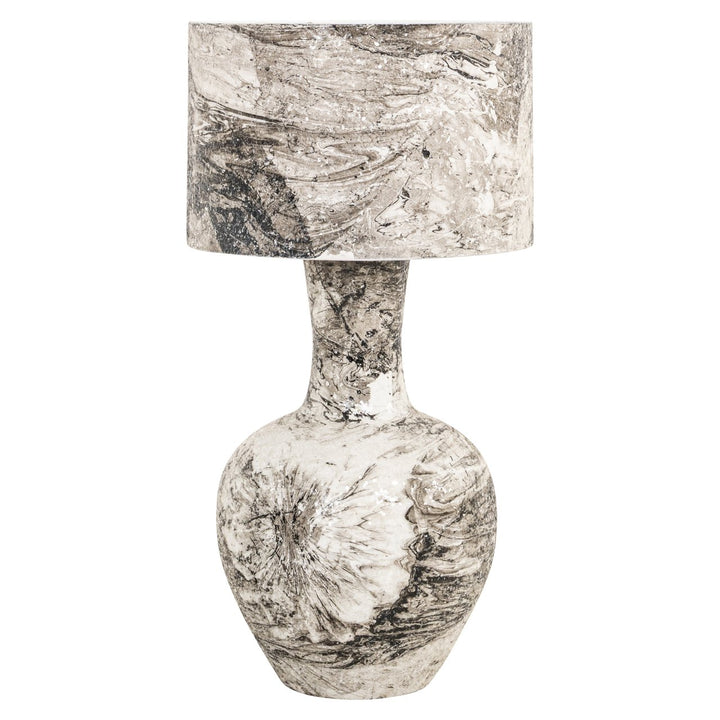 Richmond Interiors Tischlampe Cecile | Schwarz-Weiß