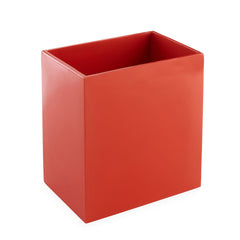 Jonathan Adler Poubelle De Salle De Bain Lacquer | Rouge Coquelicot