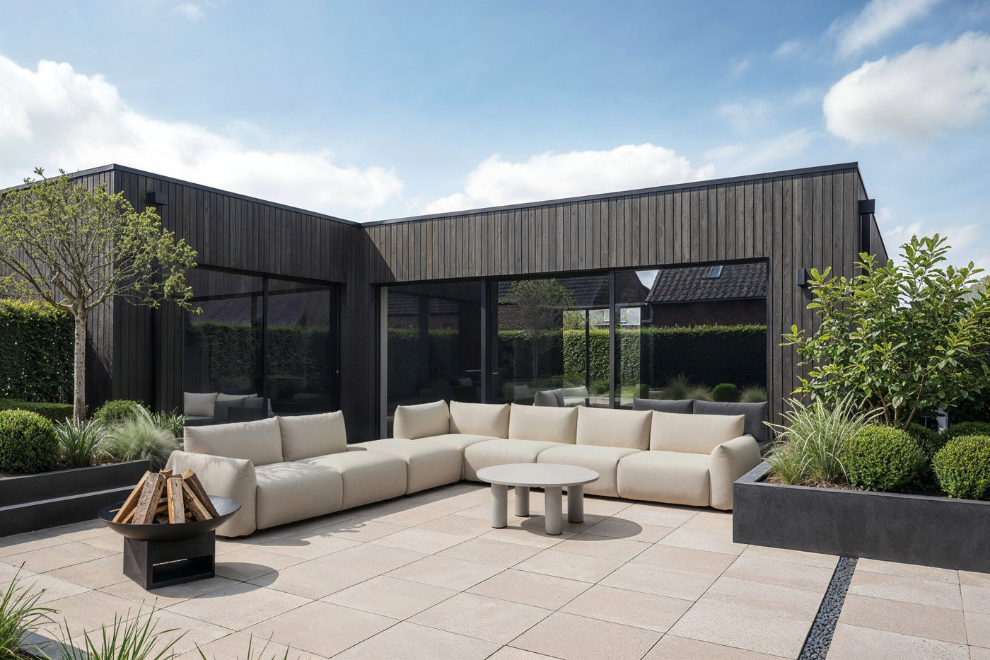 Richmond Interiors Outdoor Gartensofa Dawson Mittelmodul | beige alpine