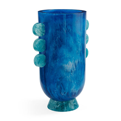 Jonathan Adler Vase Como Disc Urn | Blau & Türkis