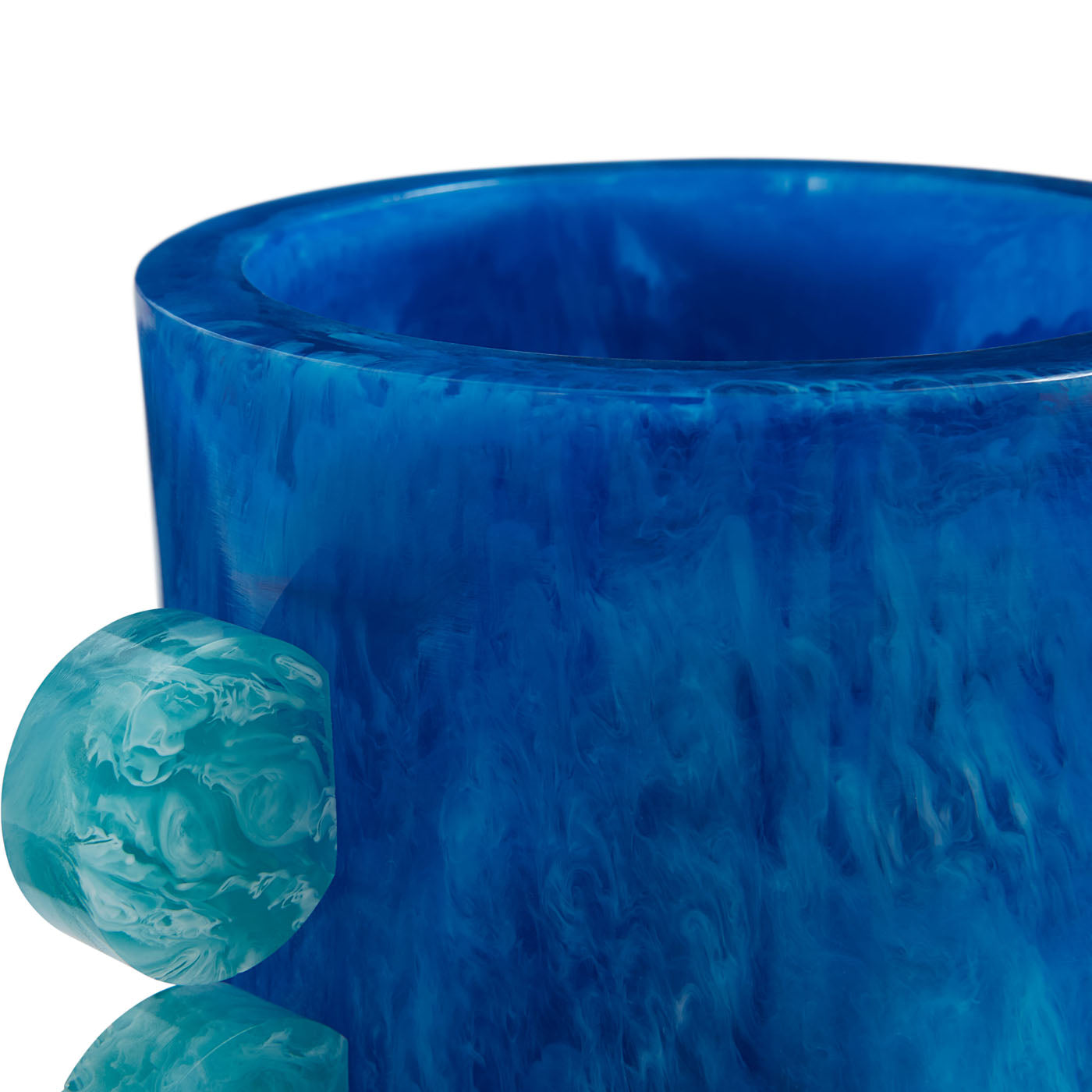 Jonathan Adler Vase Como Disc Urn | Blau & Türkis