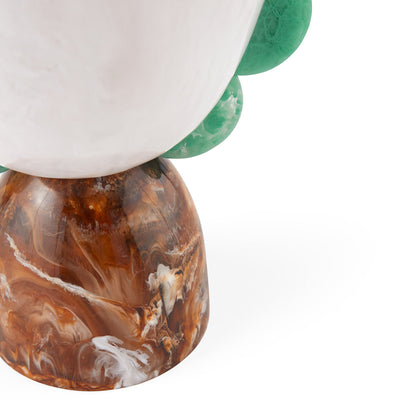 Jonathan Adler Vase Como Scalloped Urn | Weiß & Grün