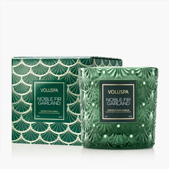 Voluspa Scented Candle Noble Fir Garland | Luxe Classic