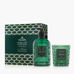Voluspa Geschenkset Noble Fir Garland | Duftkerze & Handseife
