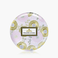 Voluspa 3-Docht Duftkerze Panjore Lychee | Dose mit Deckel