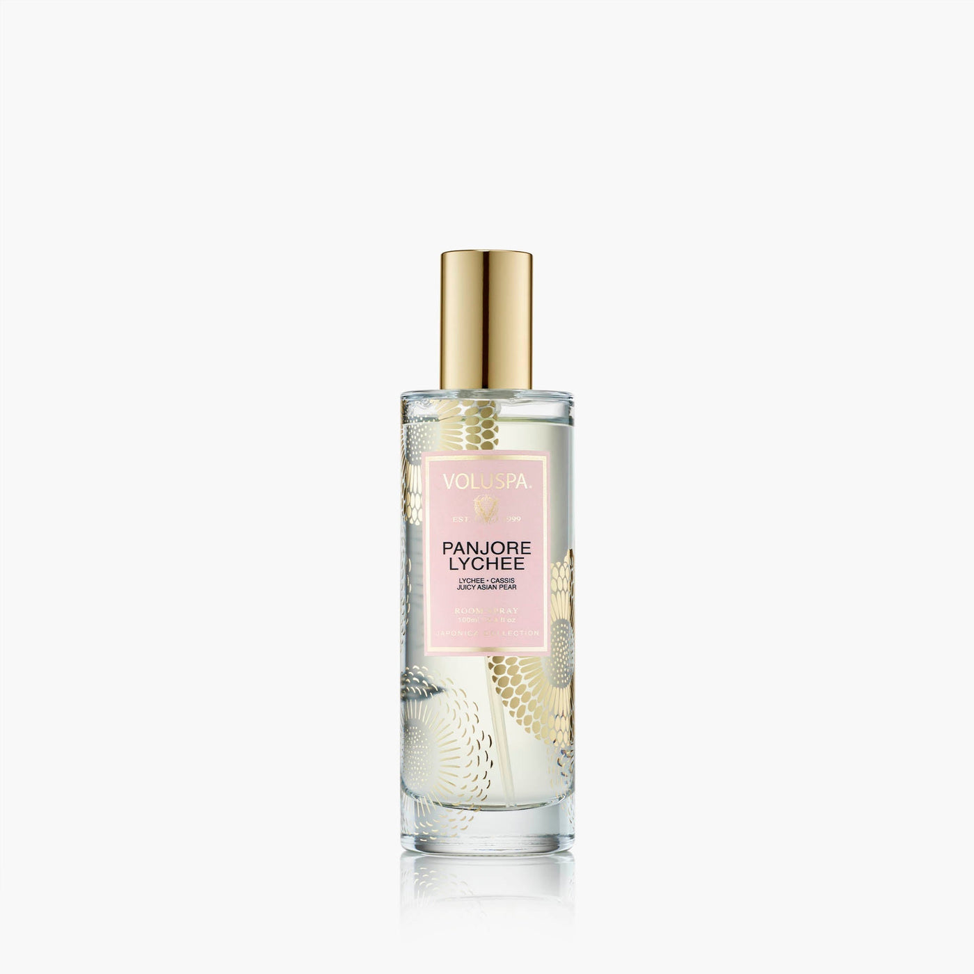 Voluspa Raumspray Panjore Lychee im edlen Glasflakon