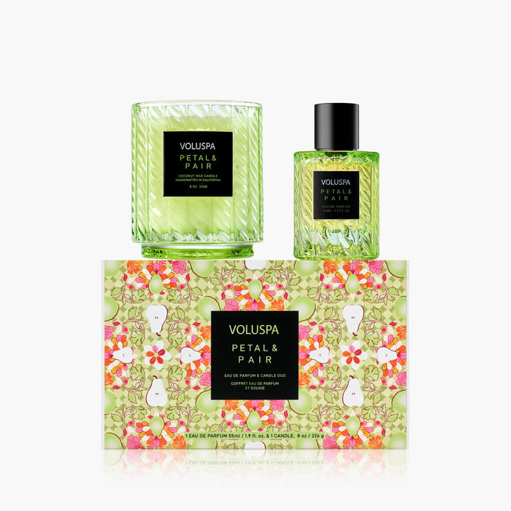 Voluspa Geschenkset Petal & Pair Duftkerze & Eau de Parfum