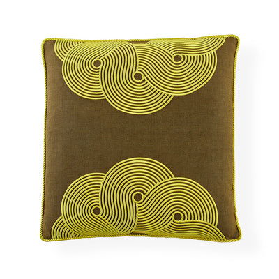 Jonathan Adler Kissen Pompidou Avocado Half Circles | 45x45 cm