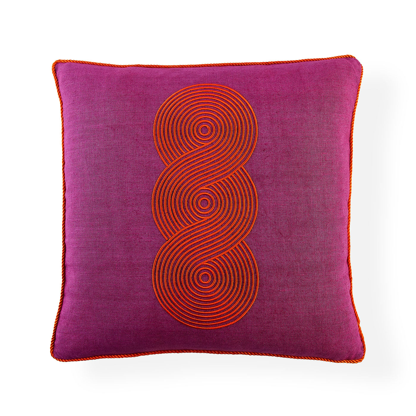 Jonathan Adler Kissen Pompidou Fuchsia Loops | 50x50 cm