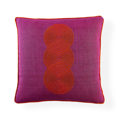 Jonathan Adler Kissen Pompidou Fuchsia Loops | 50x50 cm