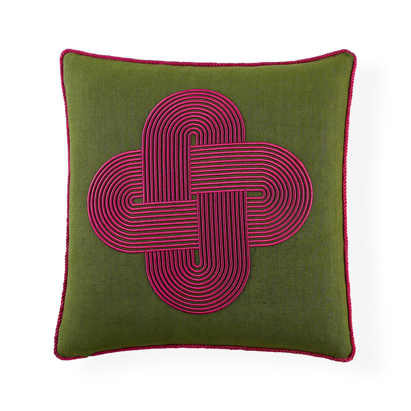 Jonathan Adler Kissen Pompidou Olive Plus | 45x45 cm