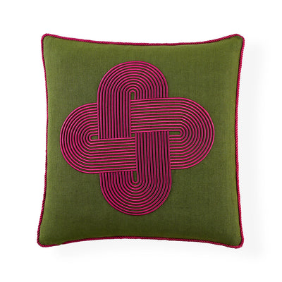 Jonathan Adler Kissen Pompidou Olive Plus | 45x45 cm