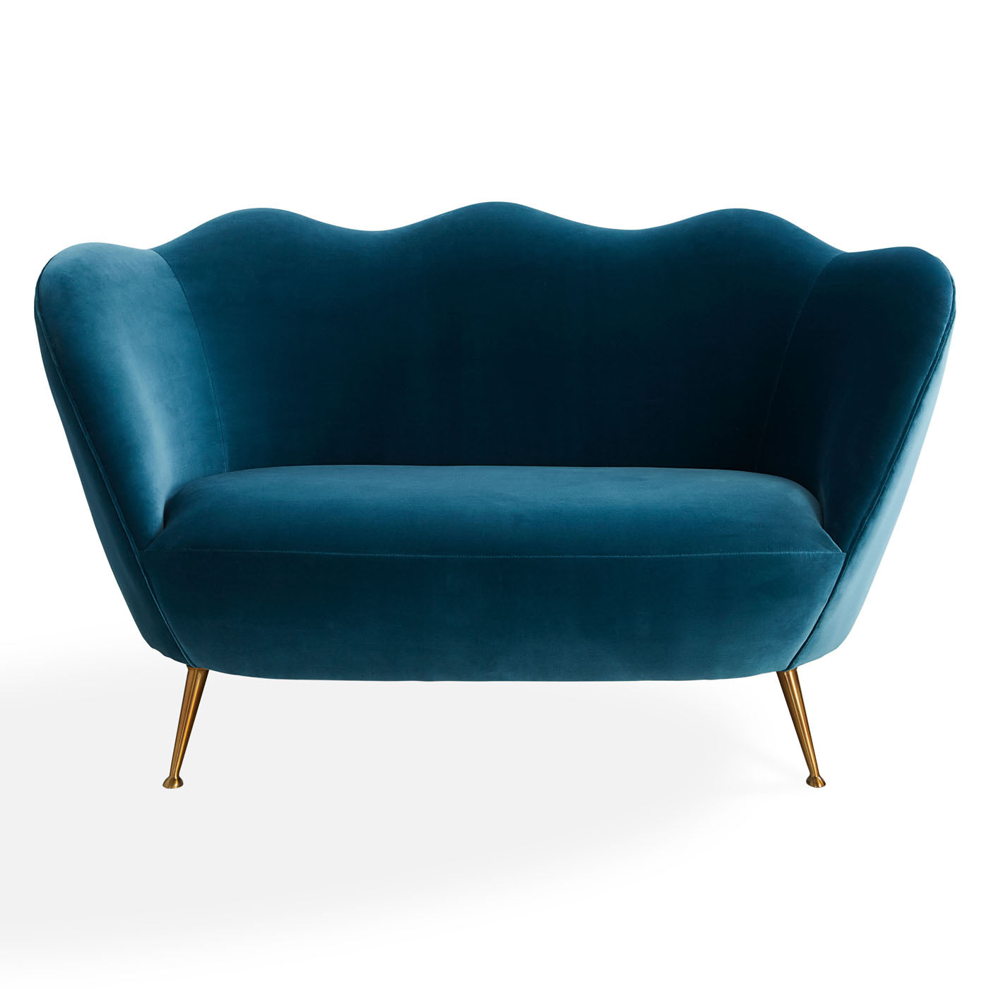Jonathan Adler Ripple Apartment Sofa | Varese Petrol