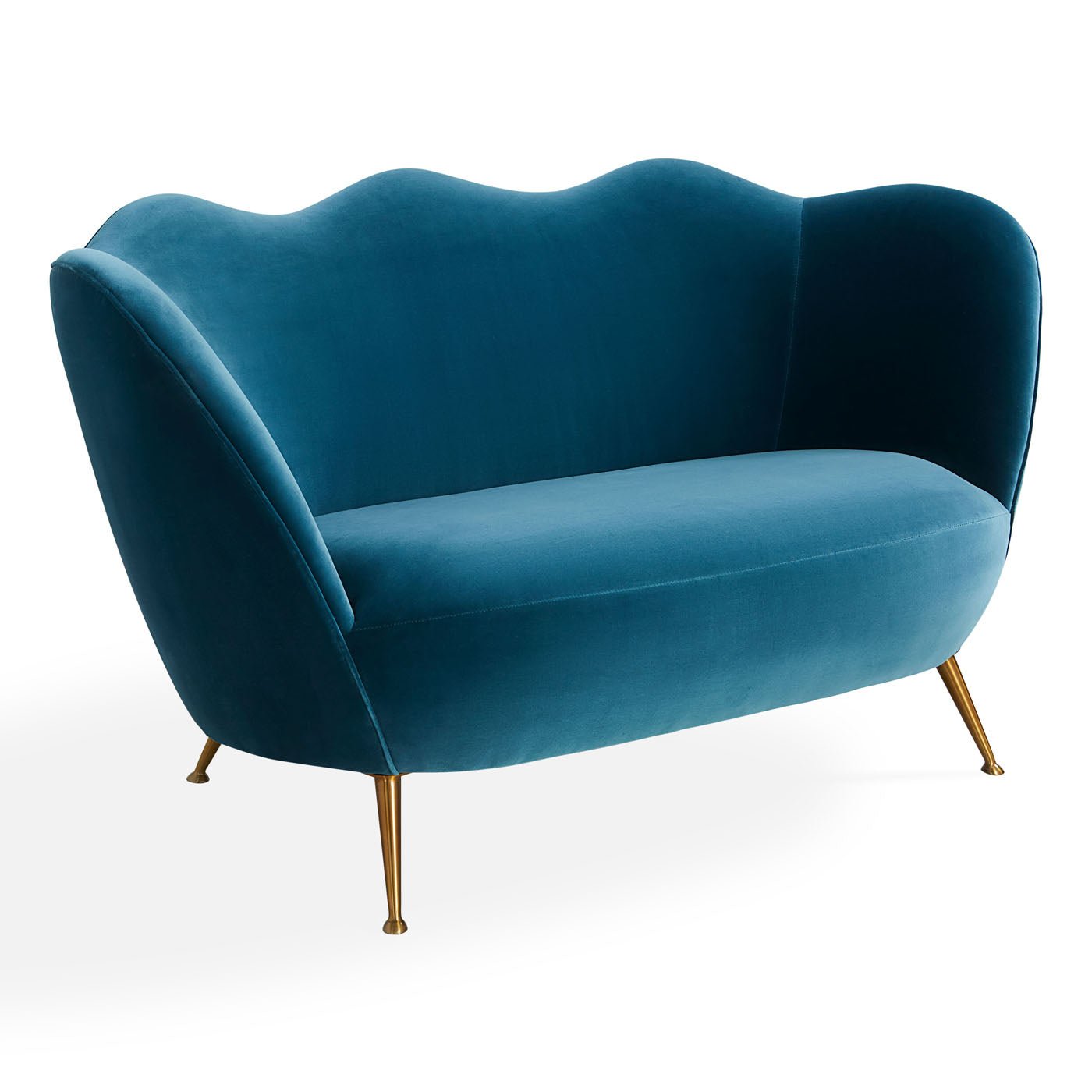 Jonathan Adler Ripple Apartment Sofa | Varese Petrol