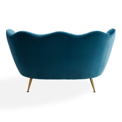 Jonathan Adler Ripple Apartment Sofa | Varese Petrol