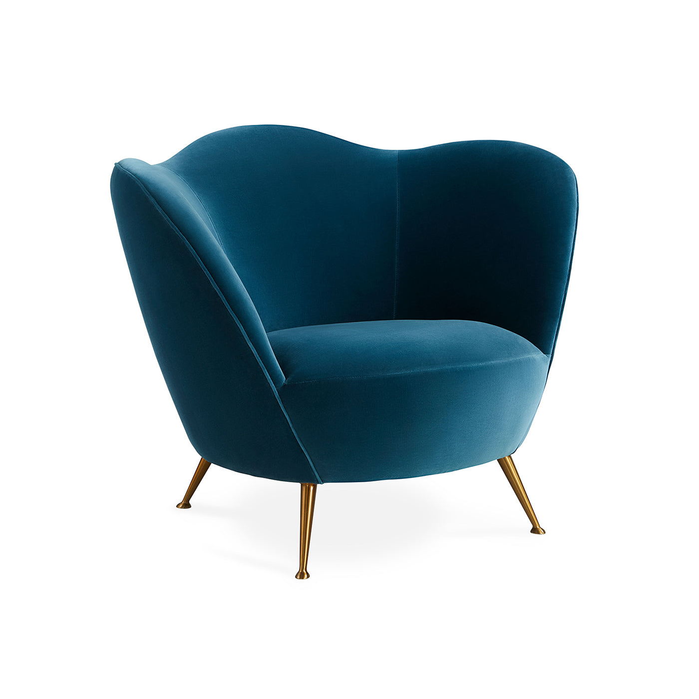 Jonathan Adler Sessel & Loungechair Ripple | Varese Petrol