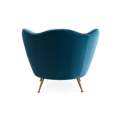 Jonathan Adler Sessel & Loungechair Ripple | Varese Petrol