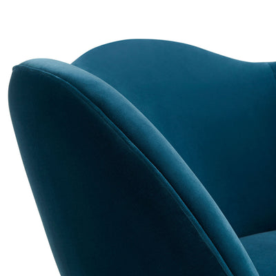 Jonathan Adler Sessel & Loungechair Ripple | Varese Petrol