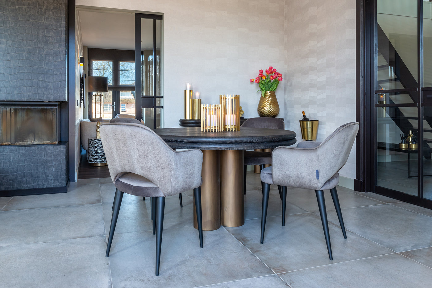 Richmond Interiors Round dining table macaron | ø 130 cm