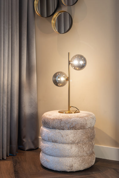 Richmond Interiors Chenille-Hocker Adele | cremé