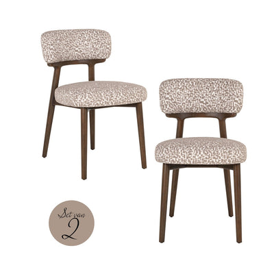 Richmond Interiors 2er Set Esszimmerstuhl Basker | Natural Geo