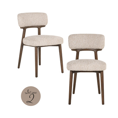 Richmond Interiors 2er Set Esszimmerstuhl Basker | Natural