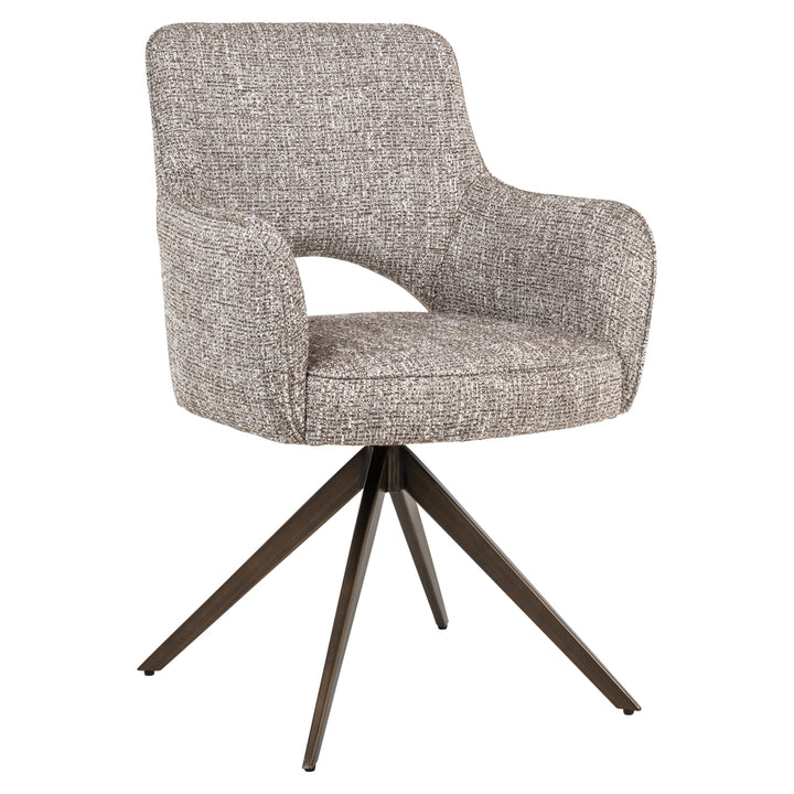 Richmond Interiors Dreh-Esszimmerstuhl Ginerva | Greige
