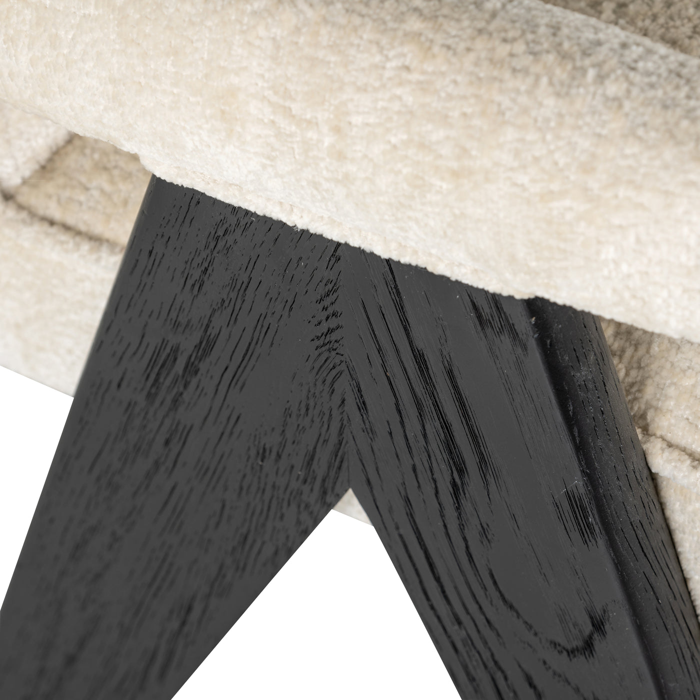 Richmond Interiors Chenille Armchair Cooper | White