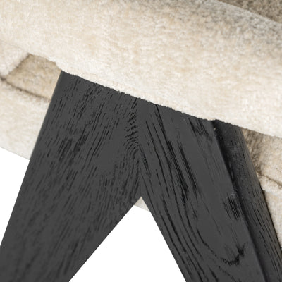 Richmond Interiors Chenille Armchair Cooper | White