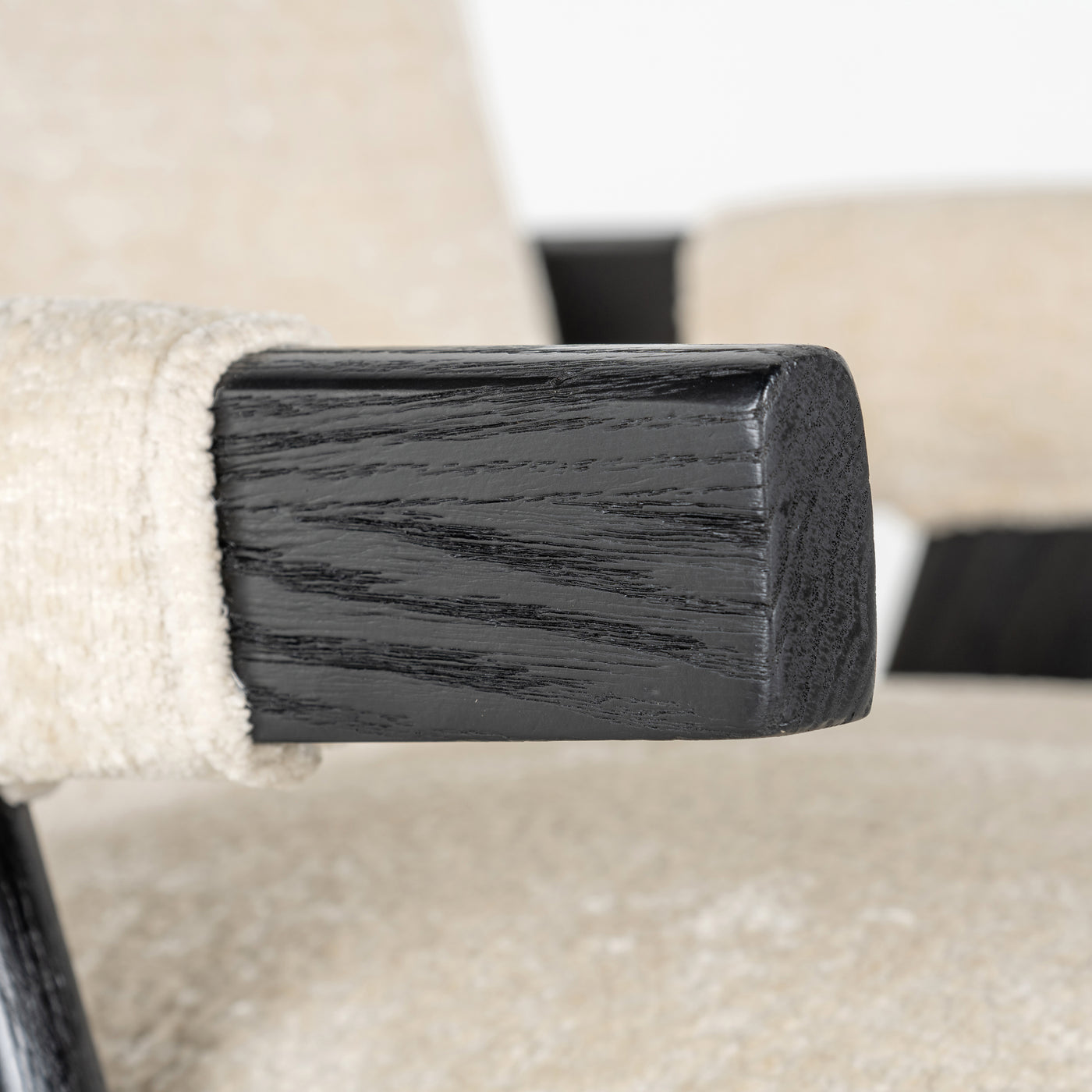 Richmond Interiors Chenille Armchair Cooper | White