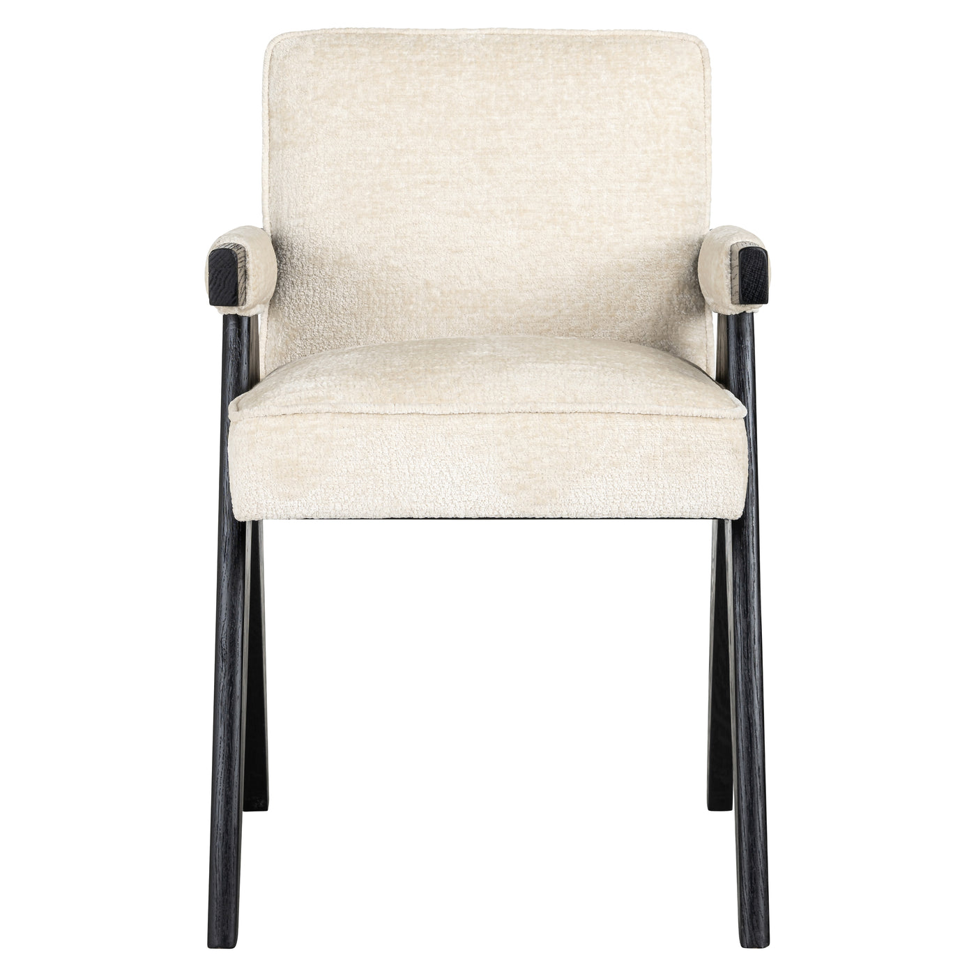 Richmond Interiors Chenille Armchair Cooper | White
