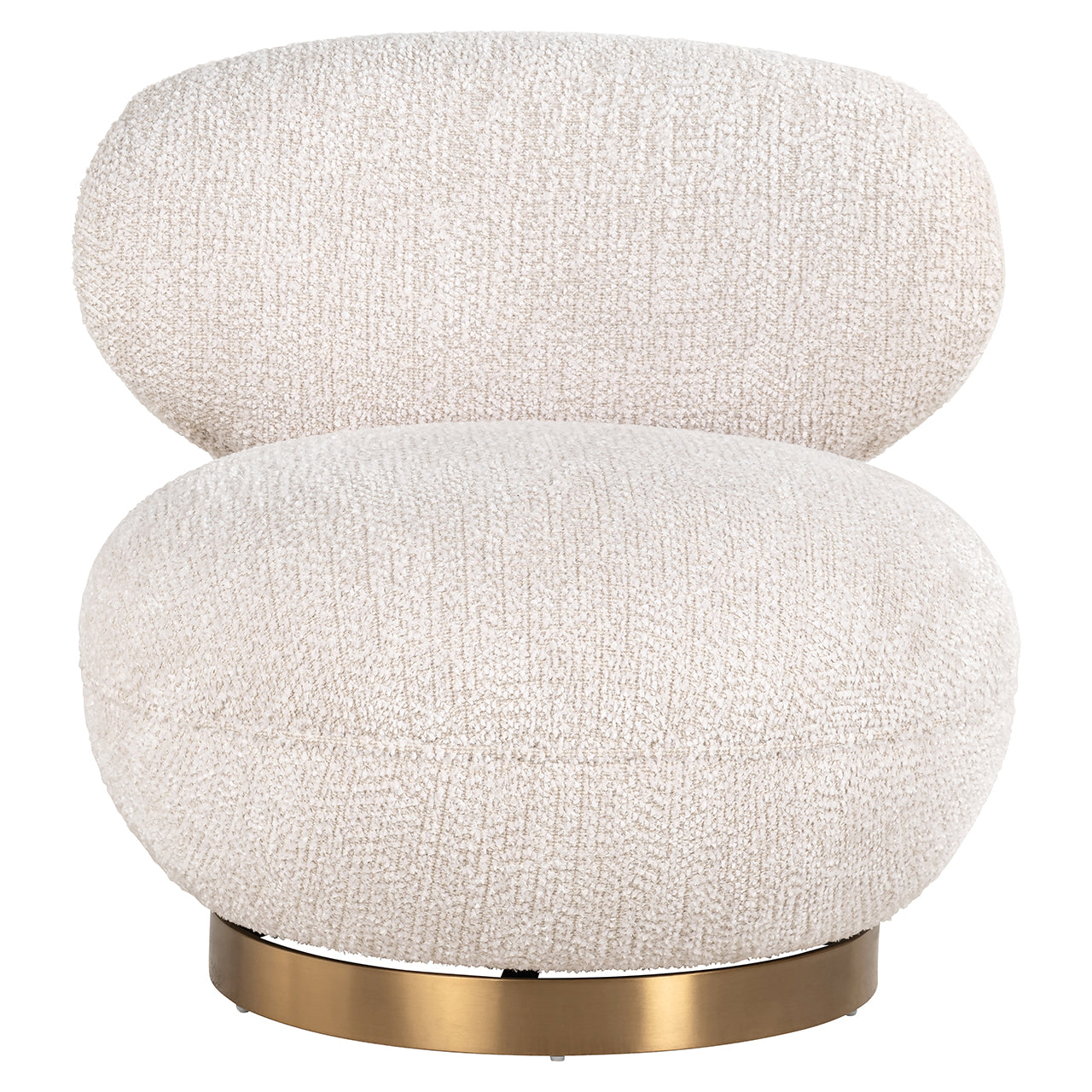 Richmond Interiors Drehbarer Lounge-Chair Sessel Jace | Cream