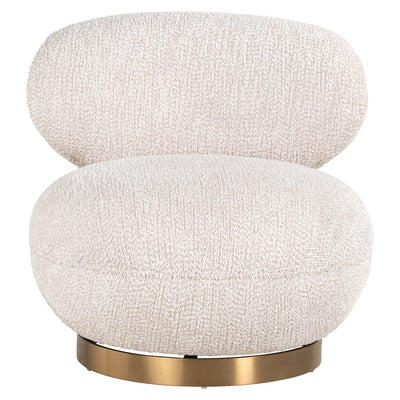 Richmond Interiors Drehbarer Lounge-Chair Sessel Jace | Cream