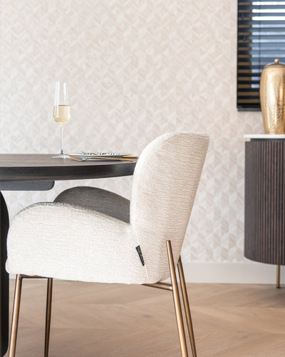 Richmond Interiors Esszimmerstuhl Amber | Fusion 02 Cream