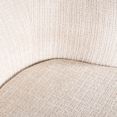 Richmond Interiors Chenille Dreh-Esszimmerstuhl Cheyenne | Crème