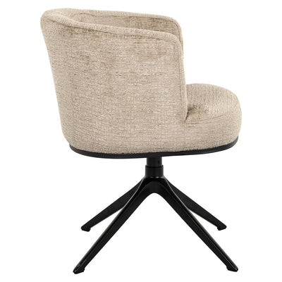 Richmond Interiors Chenille Dreh-Esszimmerstuhl Cheyenne | Desert