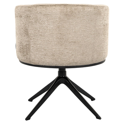 Richmond Interiors Chenille Dreh-Esszimmerstuhl Cheyenne | Desert